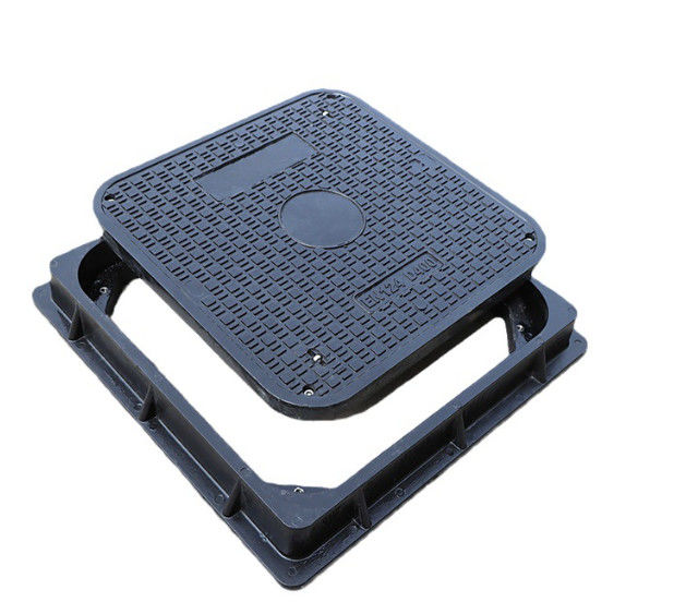 Quadratische Form 25mm Glasfaser-Gasloch-Abdeckung Standardgröße Frp-Kammerabdeckung, Außenwasserabfluss-Abdeckungen