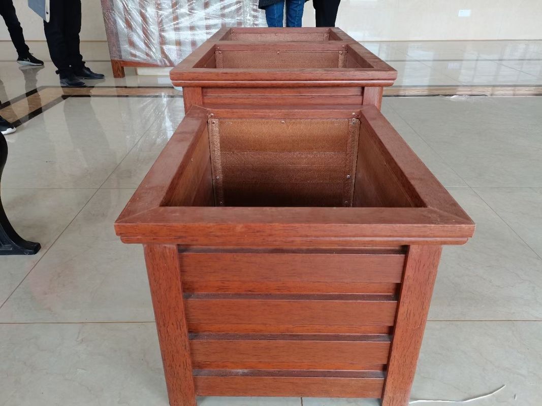 Glasfaserverstärkte Holzkornblütenbox für Gartenhotel oder Commecial Square