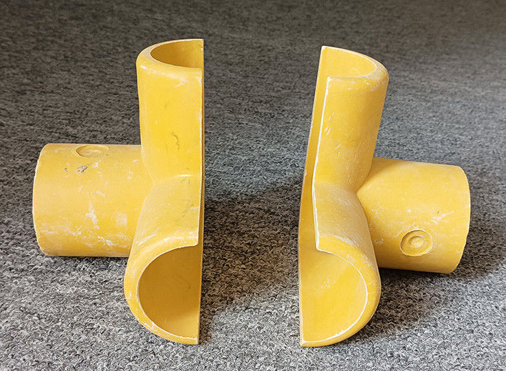 50 mm Rundrohr aus Glasfaser FRP-Handgelenk Anbringung Ellenbogenbasis Tee Vierwegverbindung