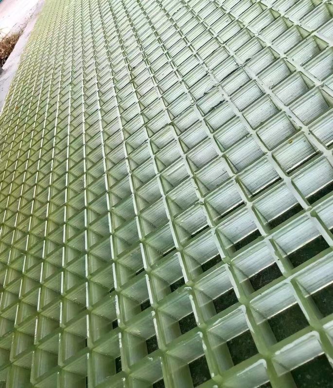 Reinharzgitter FRP Gitter Gehweg oder Plattform Verwendung in 38 * 38 * 38mm individuell Panel Größe